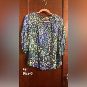 Floral Anthropologie Blouse